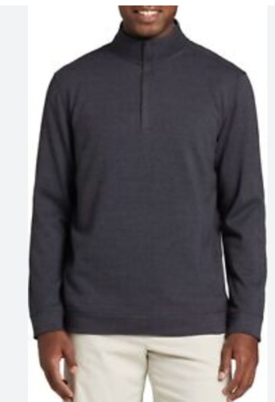 Walter Hagen Men's Clubhouse Midweight 1/4 Zip Golf Pullover Gray Large